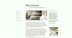 Desktop Screenshot of bowmannz.com