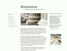 Tablet Screenshot of bowmannz.com